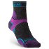 Ponožky Bridgedale TRAIL RUN UL T2 MS 3/4 CREW WQUEEN OF DARKNESS'S Charcoal/Purple/260