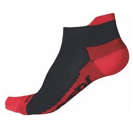 Ponožky Sensor Coolmax Invisible čierna červená 1041006-16