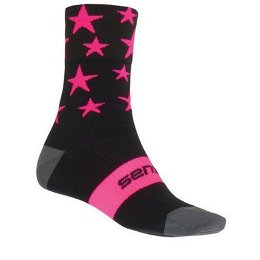 Ponožky Sensor Stars čierna ružová 16100064
