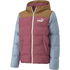 Puma COLOURBLOCK POLYBALL HOODED JACKET Detská zateplená bunda, ružová, veľkosť