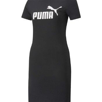 Puma ESS SLIM TEE DRESS Dámske šaty, čierna, veľkosť
