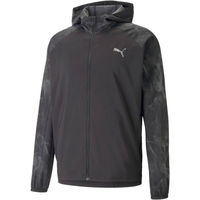 Puma RUN FAV AOP WOVEN JACKET Pánska bunda, čierna, veľkosť