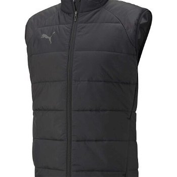 Puma TEAM LIGA VEST JACKET Futbalová bunda, čierna, veľkosť