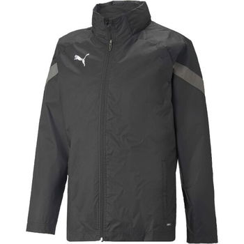 Puma TEAMFINAL ALL WEATHER JACKET Pánska futbalová mikina, čierna, veľkosť