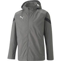 Puma TEAMFINAL ALL WEATHER JACKET Pánska futbalová mikina, tmavo sivá, veľkosť