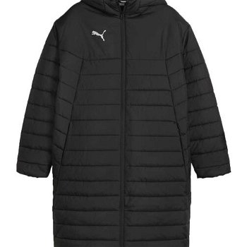 Puma TEAMFINAL BENCH JACKET Pánska zimná bunda, čierna, veľkosť