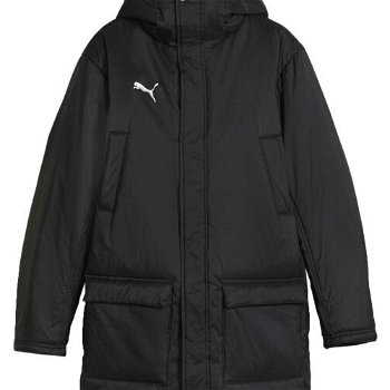 Puma TEAMFINAL WINTER JACKET Pánska futbalová zimná bunda, čierna, veľkosť