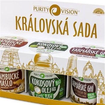 Purity Vision Kráľovská sada (Bambucké máslo, Raw kokosový olej, Farmárske Ghí )