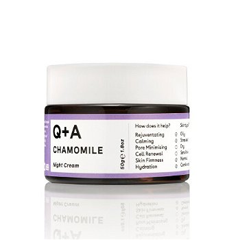 Q+A Harmančekový nočný krém (Night Cream) 50 g