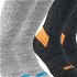 QUECHUA Ponožky Sh100 čierno-sivé