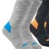 QUECHUA Ponožky Sh100 čierno-sivé