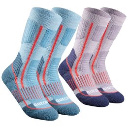 QUECHUA Ponožky Sh520 Modré