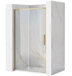 REA - Posuvné sprchové dvere Rapid Slide 120 zlatá kartáčovaná REA-K4709