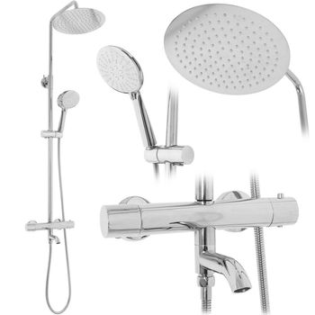 REA REA - Sprchový set s bateriou 150mm Lungo chróm REA-P6607