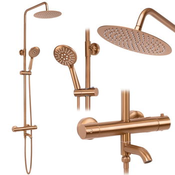 REA REA - Sprchový set s termostatom LUNGO Copper Brush REA-P8807