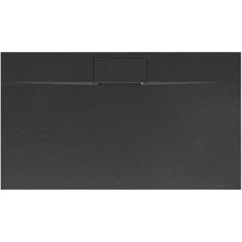 REA - Sprchová vanička Bazalt Long Black 80x120 REA-K3324