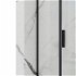 REA/S - Prístenná sprchová kabína Rapid Swing Black Dvere: 70 x Sprchová zástena: 80 KPL-009946