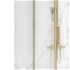 REA/S - Rohový sprchovací kút RAPID SWING Brush Gold Dvere: 100 x Sprchová zástena: 100 KPL-02525