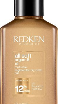 Redken Olej pre suché a krehké vlasy All Soft Argan-6 Oil (Multi- Care Oil) 111 ml - nové balení