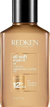 Redken Olej pre suché a krehké vlasy All Soft Argan-6 Oil (Multi- Care Oil) 111 ml - nové balení