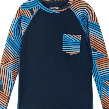 REIMA KROOLAUS Detské kúpacie tričko, tmavo modrá, veľkosť