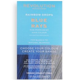 Revolution Haircare Tónovacie kvapky na vlasy Rainbow Drops 30 ml -ZĽAVA - poškodená krabica Blue Rays
