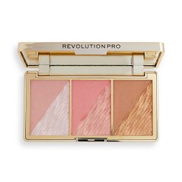 Revolution PRO Paletka na tvár Crystal Luxe (Face Palette) 8,4 g Peach Royale