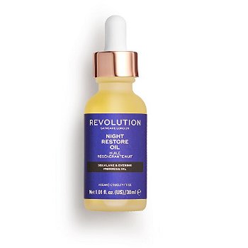 Revolution Skincare Hydratačné sérum v oleji na noc Skincare Night Restore Oil (Squalana And Evening Primrose Oil) 30 ml