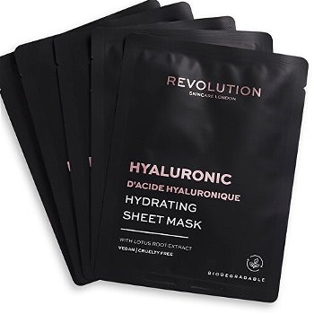Revolution Skincare Sada pleťových masiek biodegradable (Hydrating Hyaluronic Acid Sheet Mask)