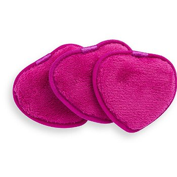 Revolution Skincare Znovu použiteľné odličovacie tampóny Cushions Hearts ( Make-up Remover Cushions) 3 ks