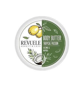 Revuele Hydratačné telové maslo pre citlivú pokožku Tropica l Passion Coconut & Marula ( Body Butter) 200 ml
