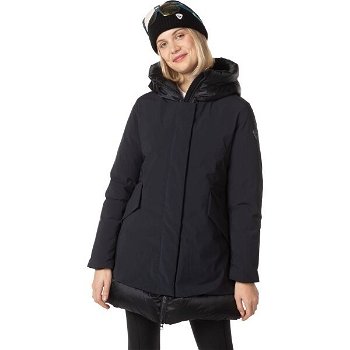Rossignol STRETCH FLAT PARKA W Voľnočasový dámsky kabát, čierna, veľkosť