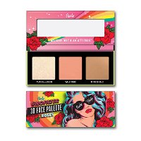 RUDE® Cosmetics Paletka na tvár Nofilter (3D Face Palette) 9,9 g Roses