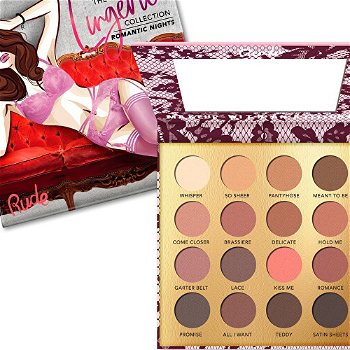RUDE® Cosmetics Paletka očných tieňov The Lingerie Collection 15 g Wild Nights (Wearables)