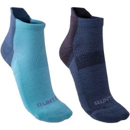 Runto RUN SOCKS  2P 2 páry športových ponožiek s antibakteriálnou úpravou, modrá, veľkosť