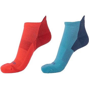 Runto RUN SOCKS W 2P 2 páry športových ponožiek s antibakteriálnou úpravou, oranžová, veľkosť