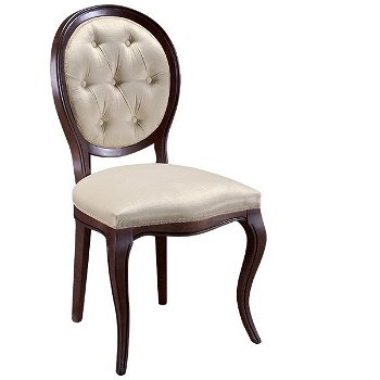 Rustikálna jedálenská stolička Krzeslo S1 - hnedá / béžová (B3 5058)