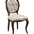Rustikálna jedálenská stolička Krzeslo S1 - hnedá / béžová (B3 5058)