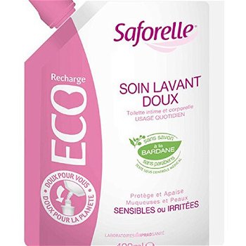 Saforelle Jemný umývací gél (náhradní náplň) Eco pack 400 ml