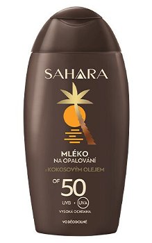 Sahara Mlieko na opaľovanie s kokosovým olejom OF 50 200 ml