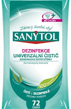 Sanytol Dezinfekcia univerzálny čistič jednorazové čistiace utierky 36 ks
