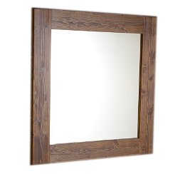 SAPHO - BRAND zrkadlo v drevenom ráme 600x800, morený smrek BA058S