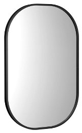 SAPHO - CONA SLIM zrkadlo v ráme, 40x60cm, čierna NC245