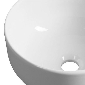 SAPHO - EI keramické umývadlo na dosku, Ø 33cm, biela TU0077