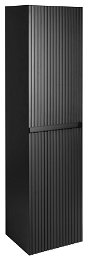 SAPHO - FILENA skrinka vysoká 35x140x30cm, čierna mat strip FID3540BS