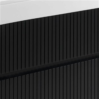 SAPHO - FILENA umývadlová skrinka 82x51,5x43cm, čierna mat strip FID1285BS