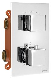 SAPHO - LATUS podomietková sprchová termostatická batéria, box, 2 výstupy, chróm 1102-62