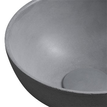 SAPHO - MINOR betónové umývadlo na dosku, priemer 26cm, šedá MR26017