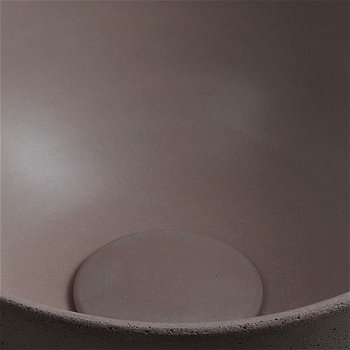 SAPHO - MINOR betónové umývadlo na dosku, priemer 26cm, tmavo hnedá MR26015