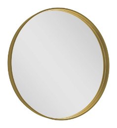 SAPHO - NOTION guľaté zrkadlo v ráme, ø 70cm, zlatá mat NT700G